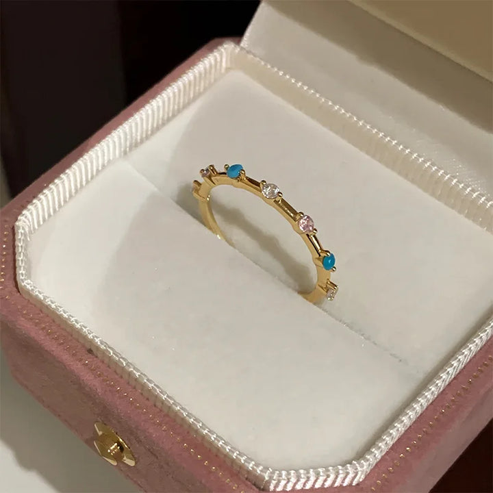 Florine Silver Ring Stack Set