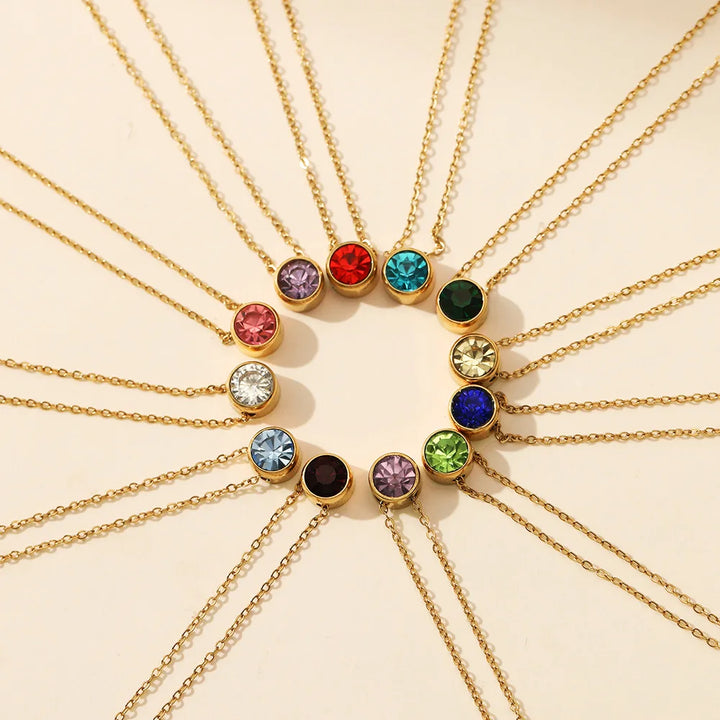Birthstone Pendant Necklace