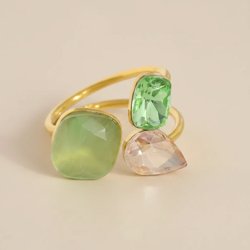 Fairy Stones Gold-Plated Earrings