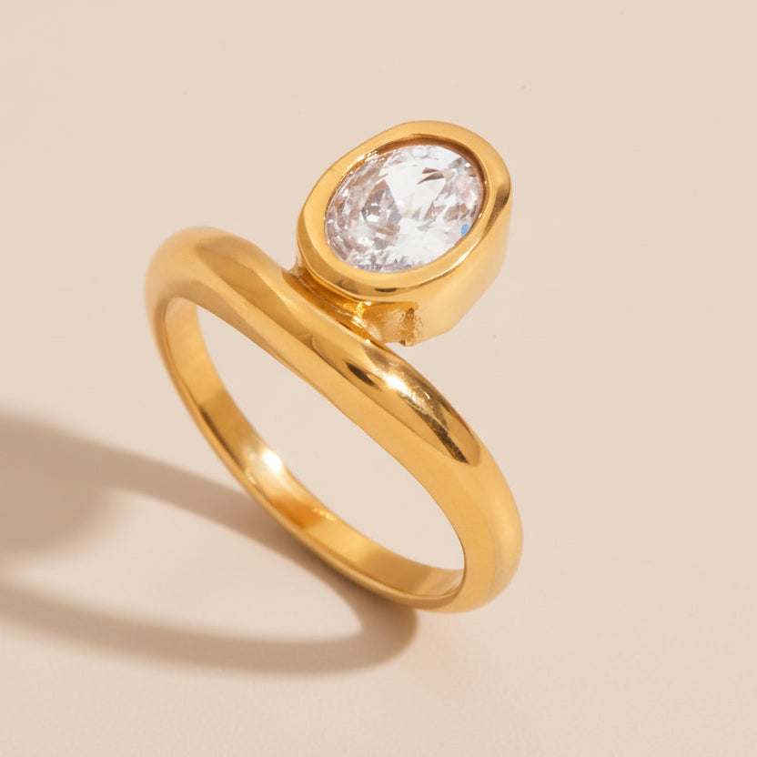 Between Lines Steel Ring Set