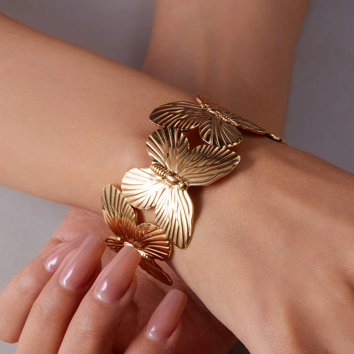 Golden Hour Butterfly Cuff