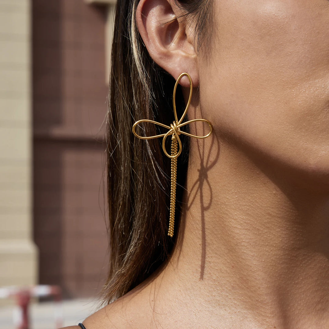 Continuity Gold-Plated Earrings