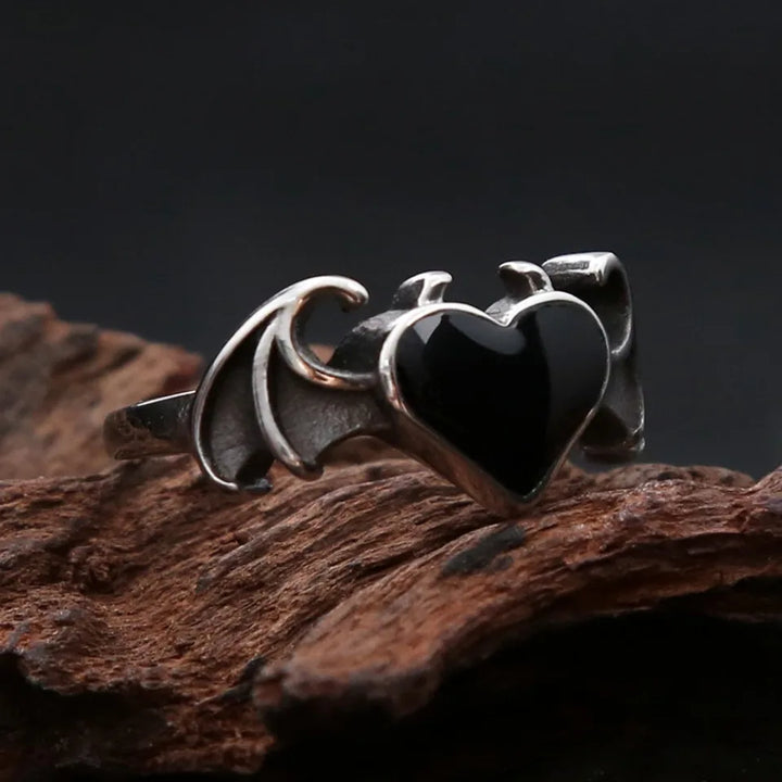 Obsidian Soul Wing Ring