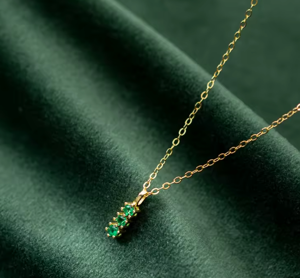 Valeria Solis Emerald Zircon Necklace