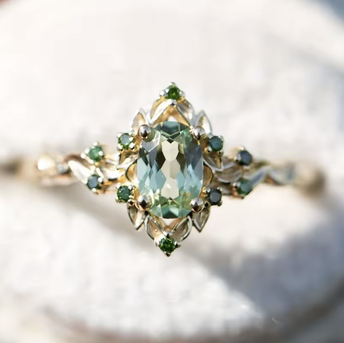 Eden Verdigris Corona Ring