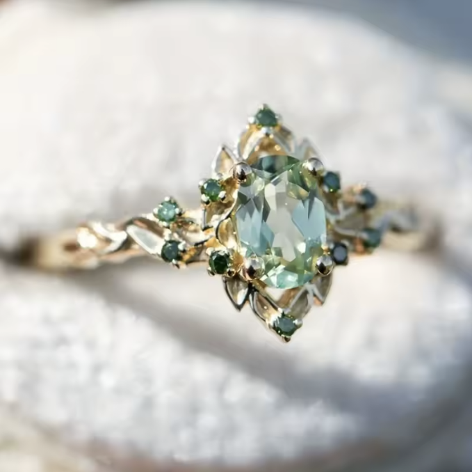 Eden Verdigris Corona Ring