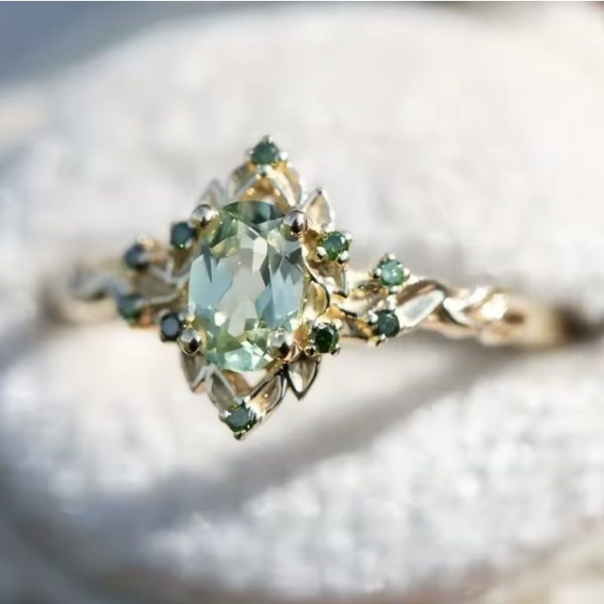 Eden Verdigris Corona Ring