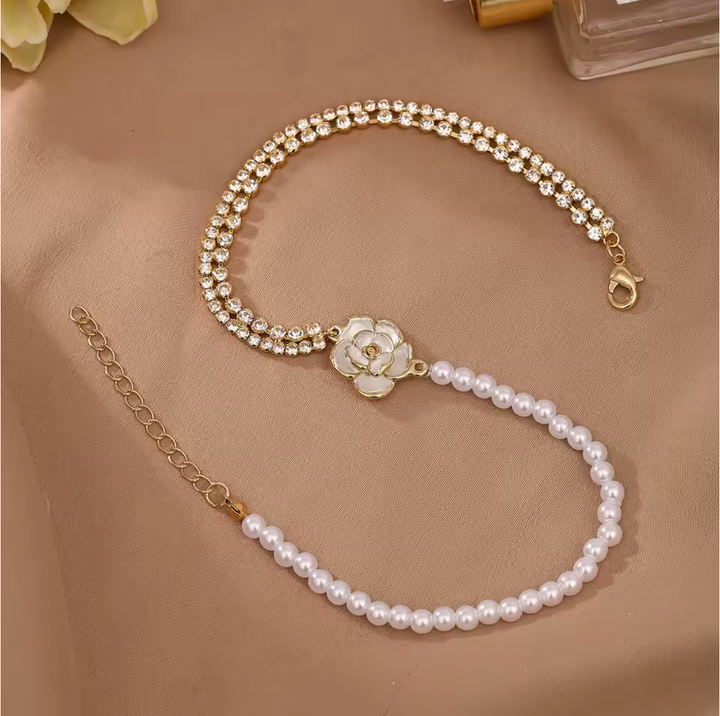 Camellia Pearl Bracelet