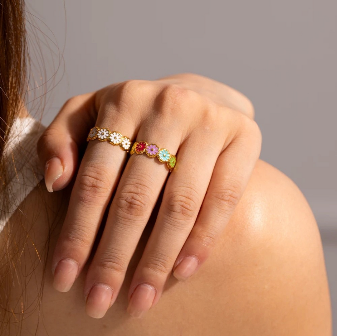 Elenya Daisy Waterproof Ring