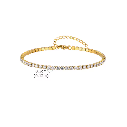 Lucy Line Tennis Anklet