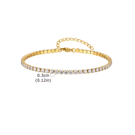 Lucy Line Tennis Anklet