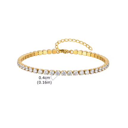 Lucy Line Tennis Anklet
