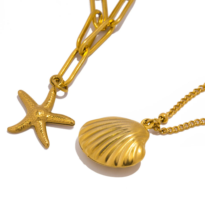 Delfin Double Chain Necklace