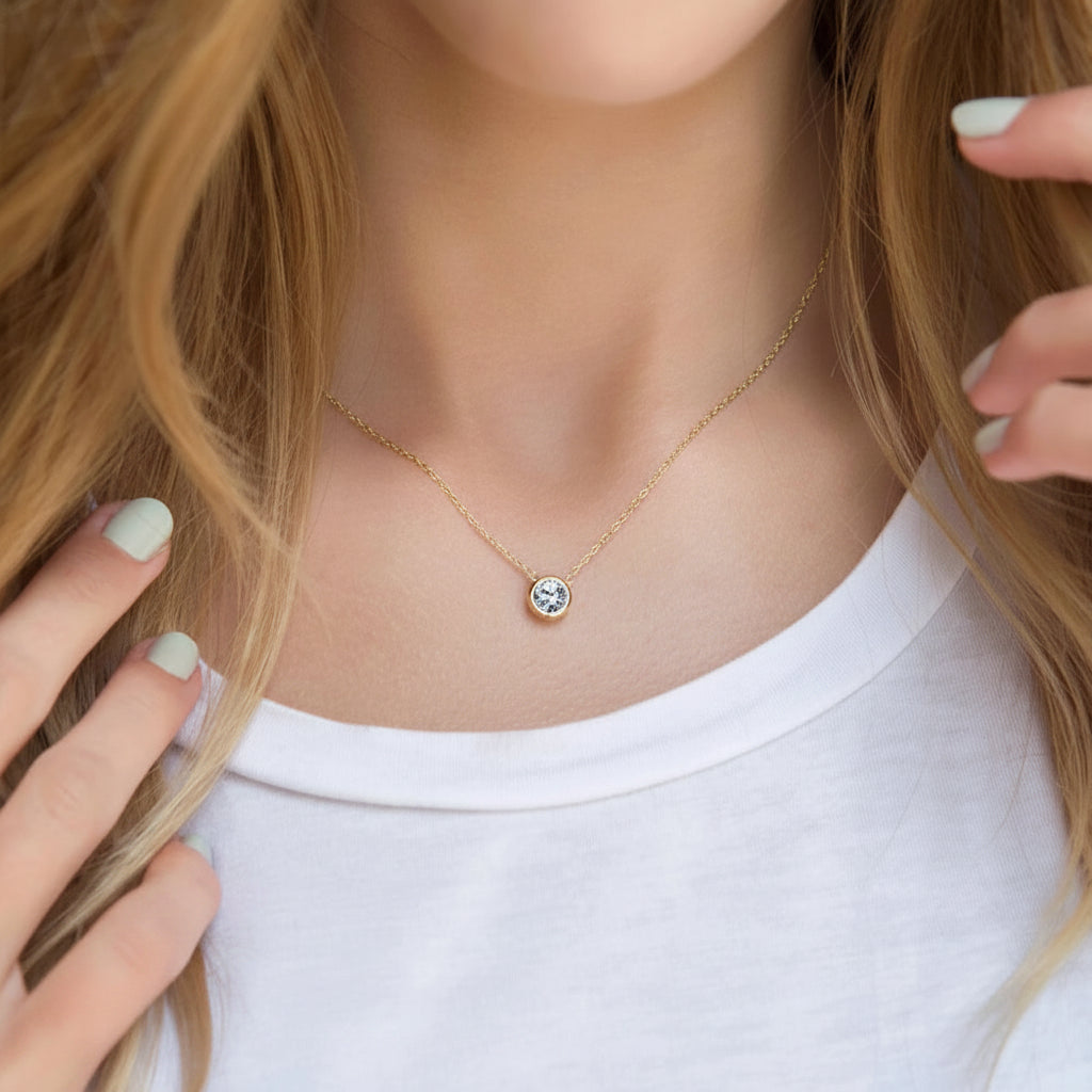 Birthstone Pendant Necklace