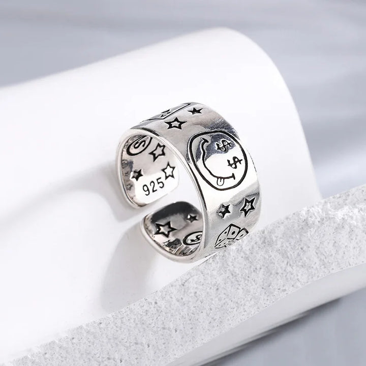 Smile ! Silver Ring