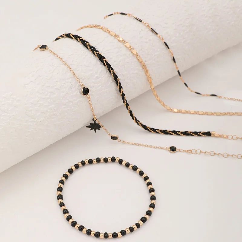 Midnight Muse Anklets Set