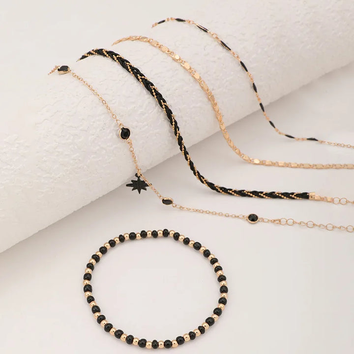 Midnight Muse Anklets Set