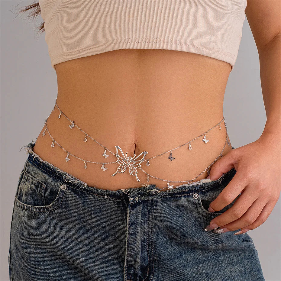 Gossamer Butterfly Waist Chain