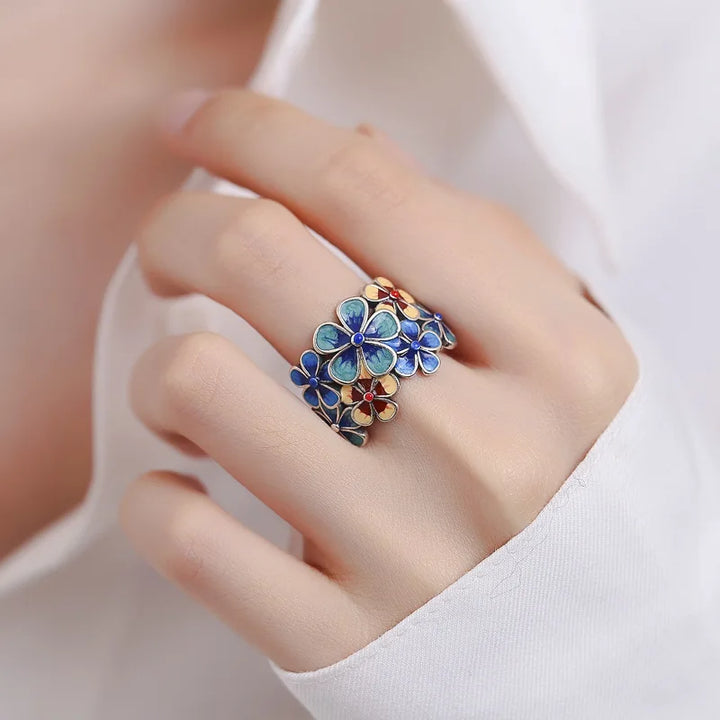 WildFlower Sterling Silver Ring
