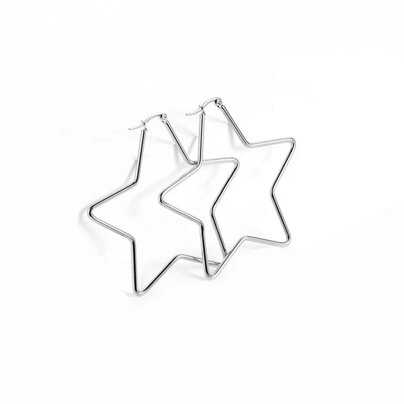 Blaire Star Hoop Earrings