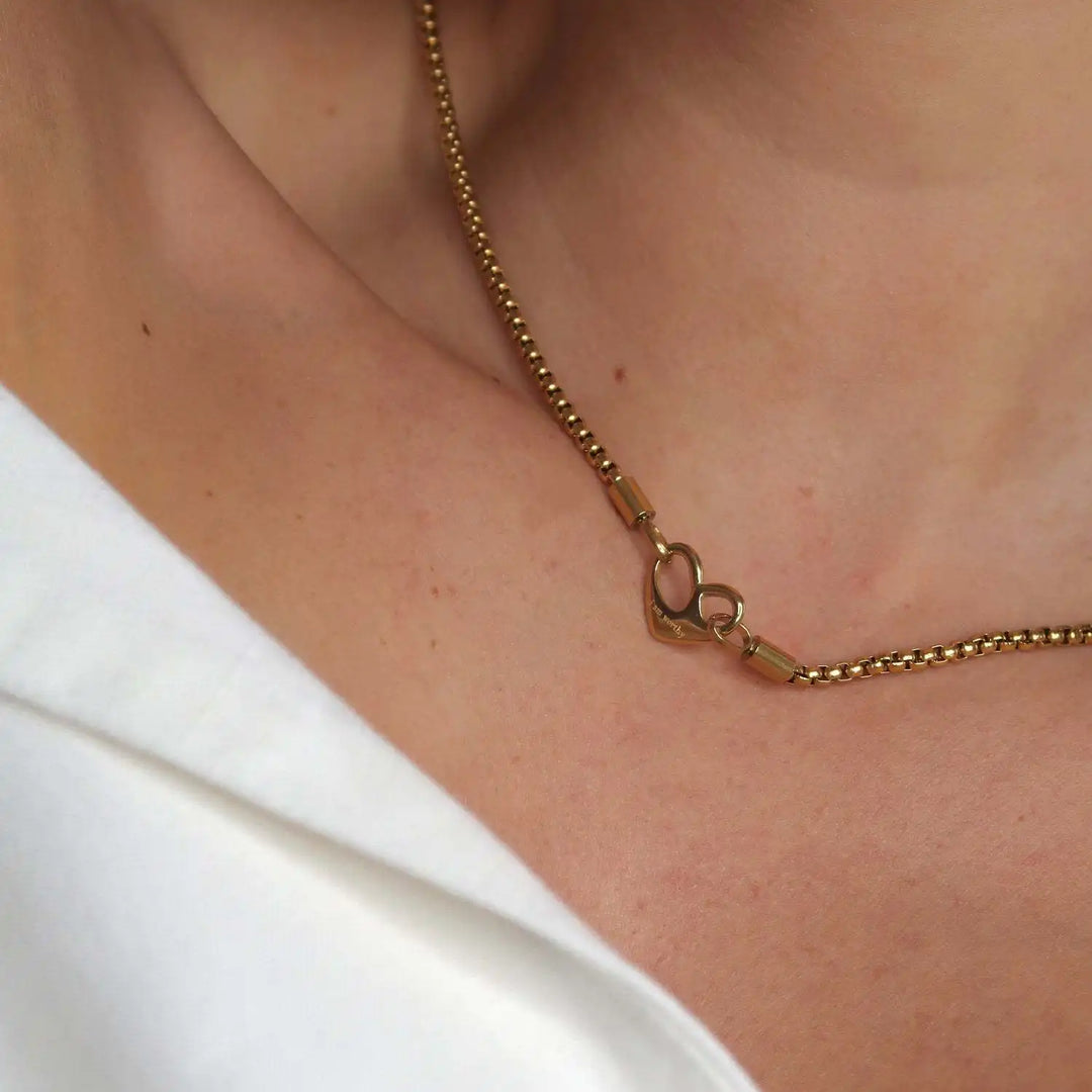 Livia Heart Letter Necklace