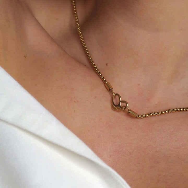 Livia Heart Letter Necklace