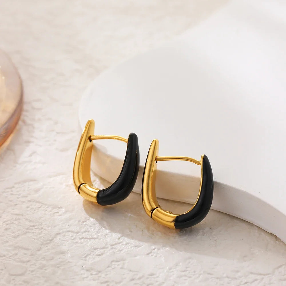 Forma U 18k Gold-Plated Hoops