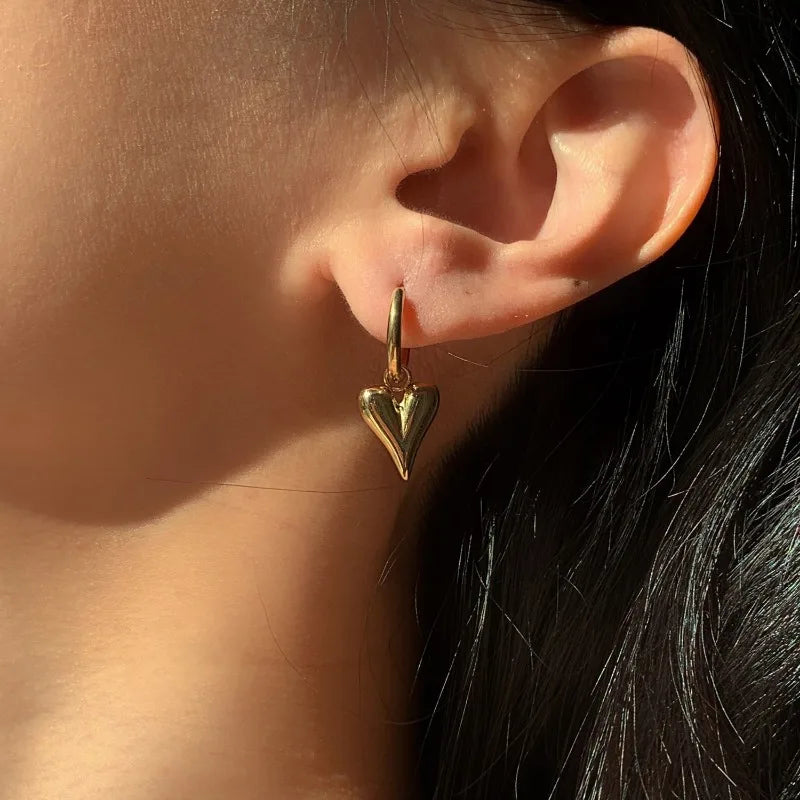 Anna Rue Heart Drop Earrings