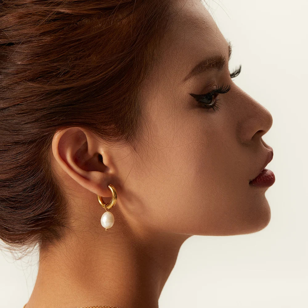Kaia Pearl Hoops