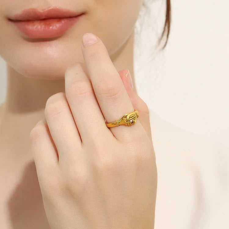 Golden Devotion Waterproof Promise Ring