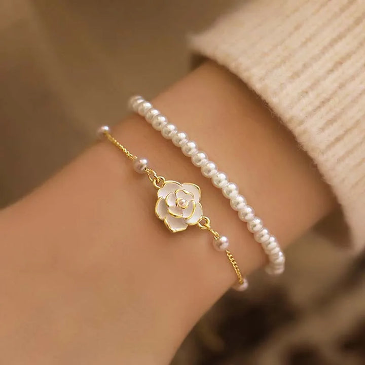 Camellia Pearl Bracelet