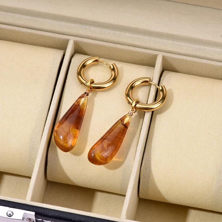 Still Aura Waterproof Drop Earrings