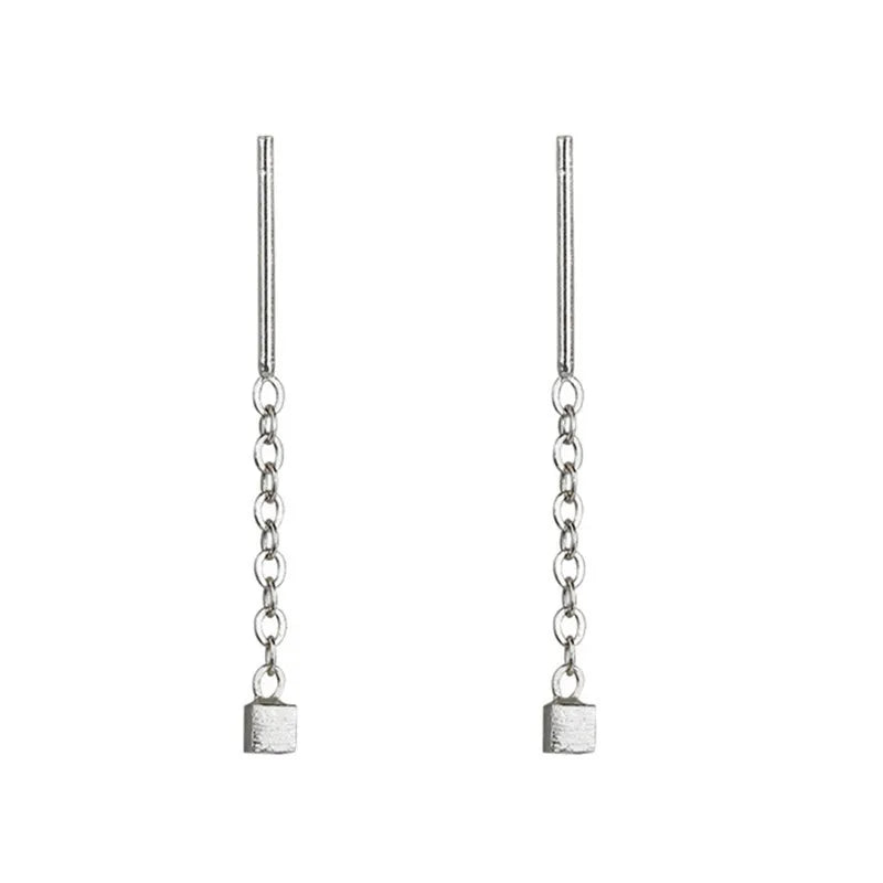 Kaelen Cube Tassel Earrings