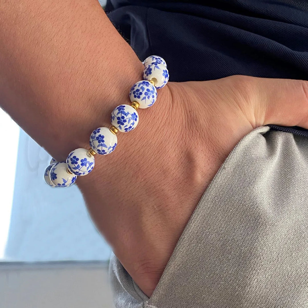 Marvain Porcelain Bead Bracelet