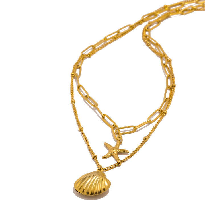 Delfin Double Chain Necklace