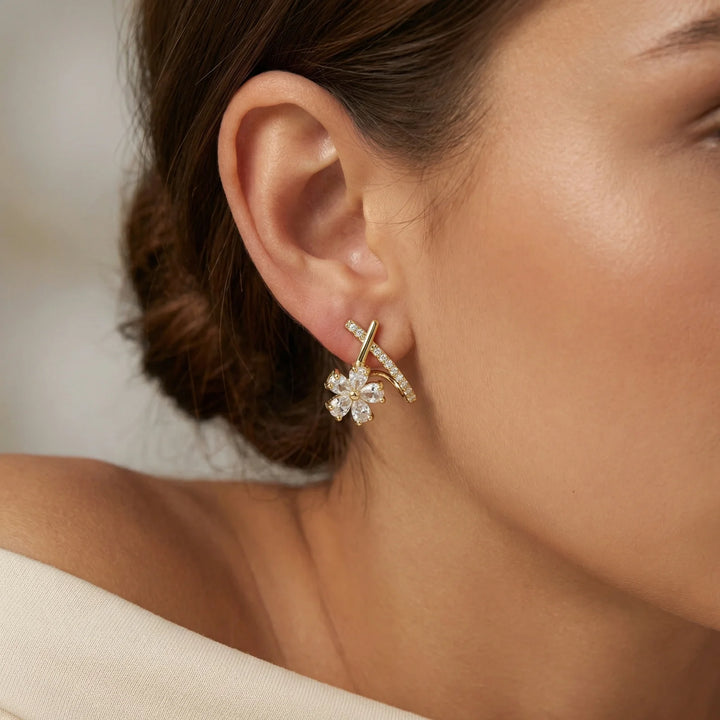 Rosalie 18k Gold-Plated Studs