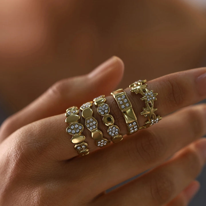 Aureline 18K Gold-Plated Waterproof Ring