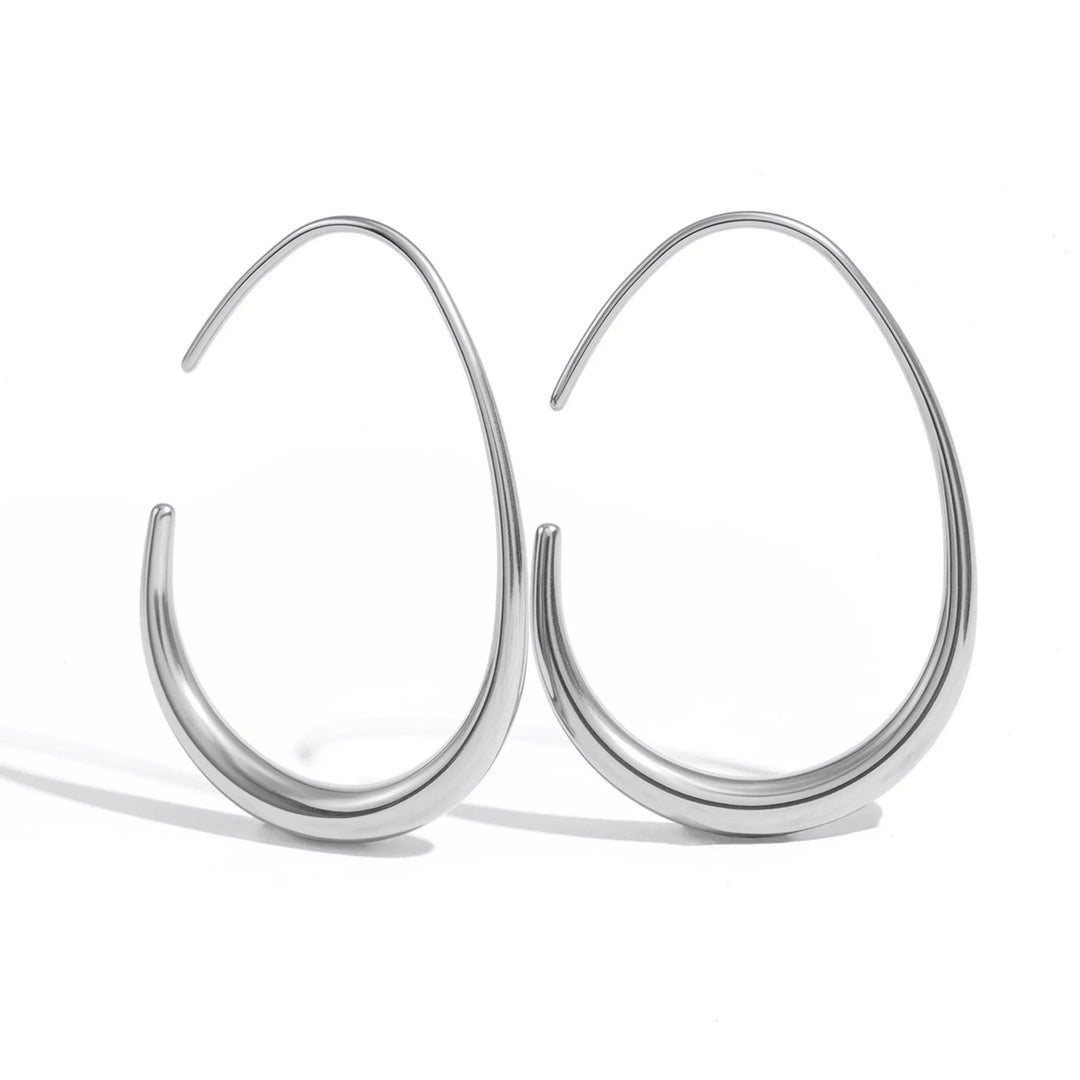 Essential Curve Gold-Plated Hoops