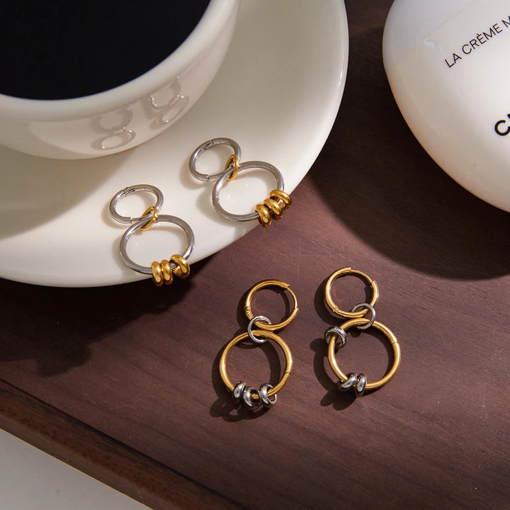 Infinity 18k Gold-Plated Earrings