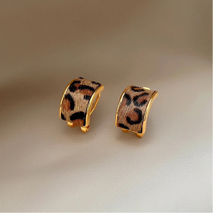 Untamable Leopard Print Earrings