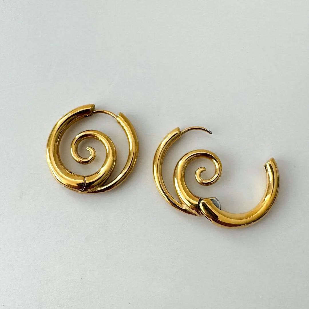 Kazumi Spiral Earrings