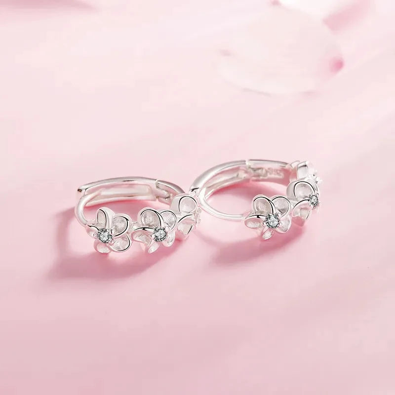 Yasmin Floral Hoop Earrings