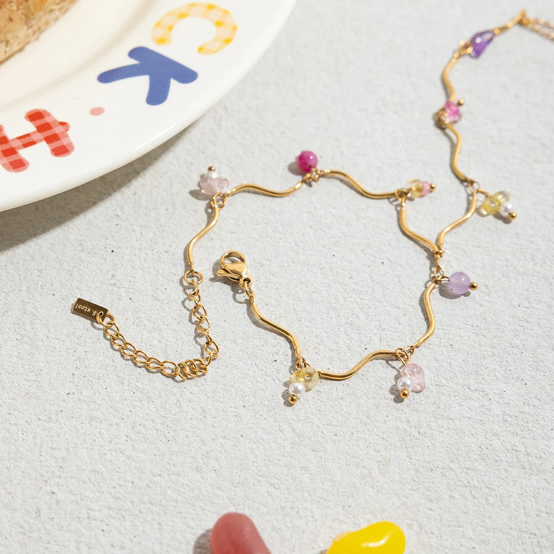 Wildflower 18k Gold-Plated Hand Chain
