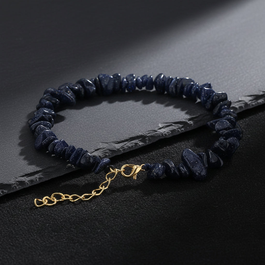 Memento Crystals Stone Anklet