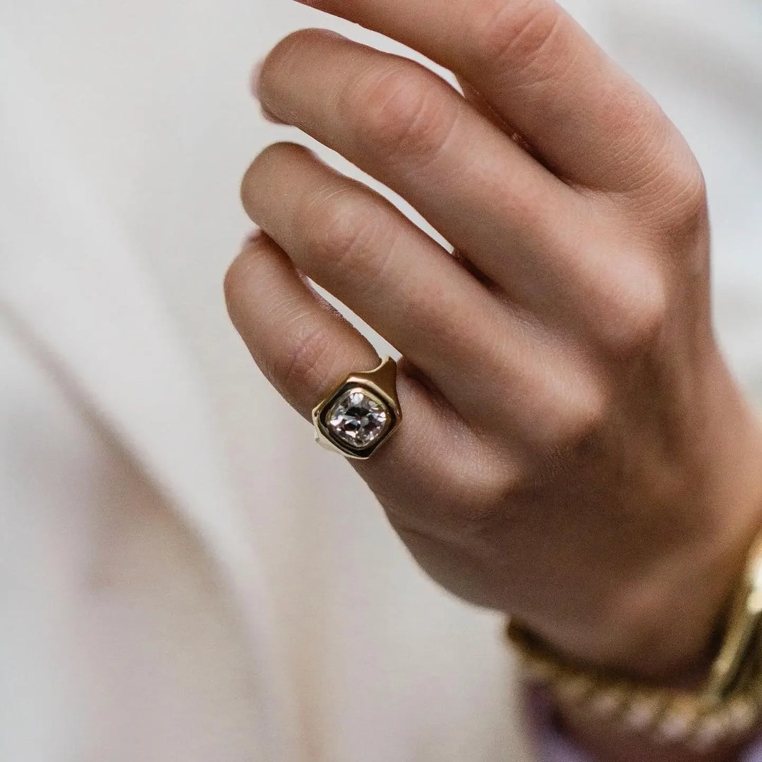 Queen's Hand 14k Gold-Plated Ring