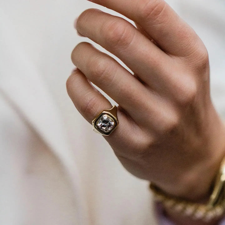 Queen's Hand 14k Gold-Plated Ring