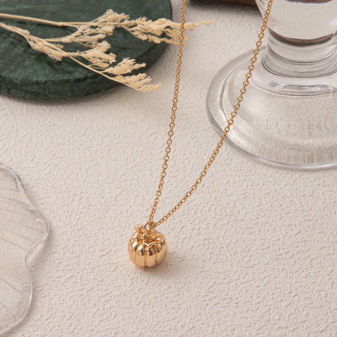 Lillian Pumpkin Charm Necklace