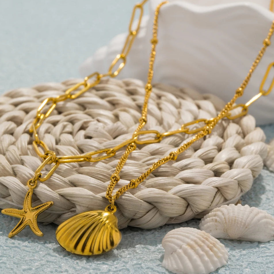 Delfin Double Chain Necklace