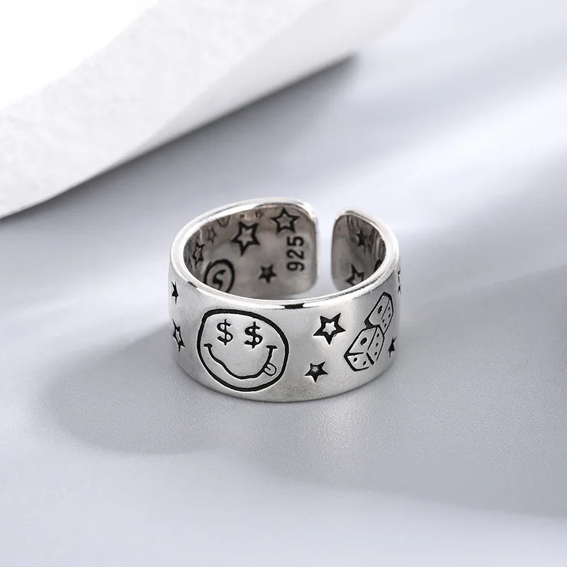 Smile ! Silver Ring