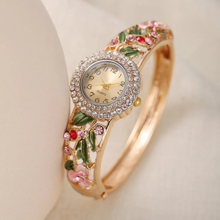 Rosaviva Enamel Quartz Watch